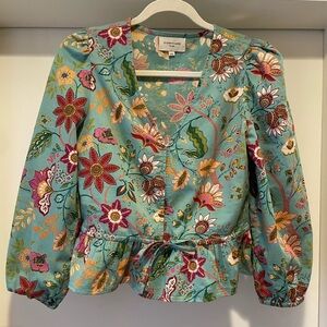 Elizabeth James Floral Blouse XS